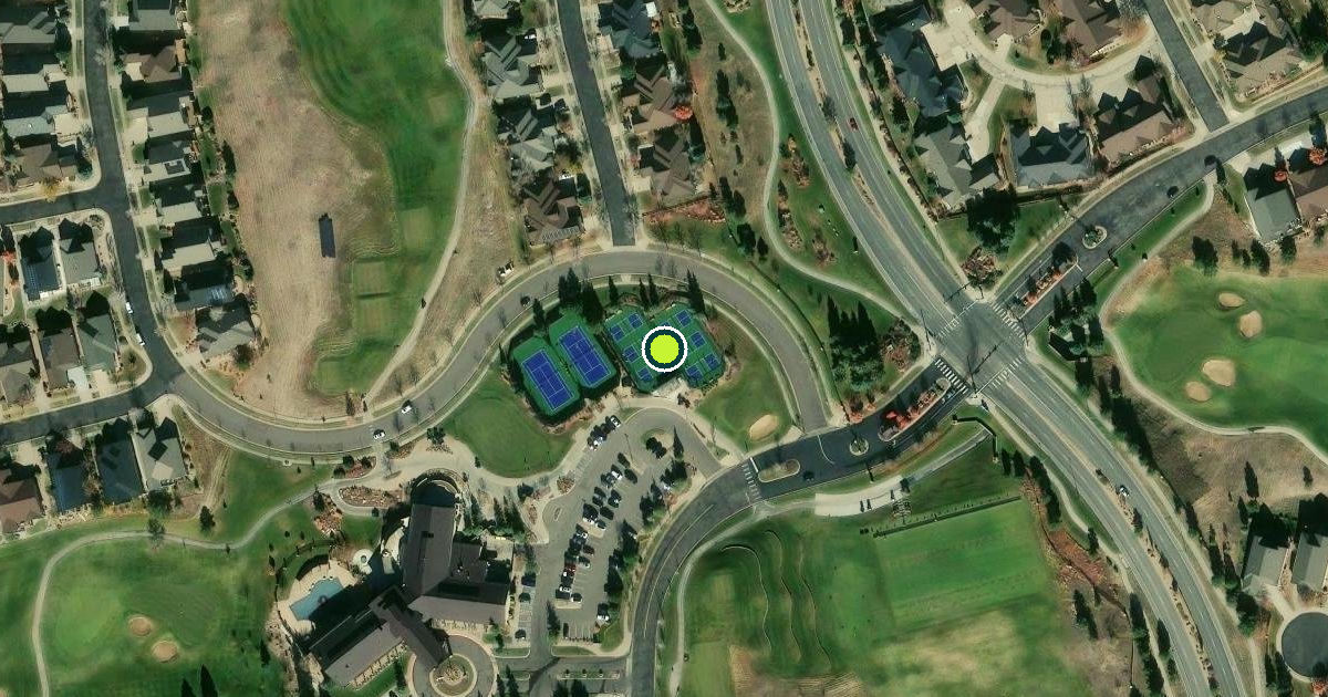 Satellite view of Aurora Pickleball Courts