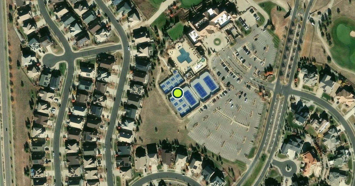 Satellite view of Aurora Pickleball Courts