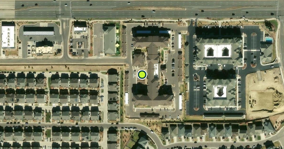Satellite view of Aurora Pickleball Courts