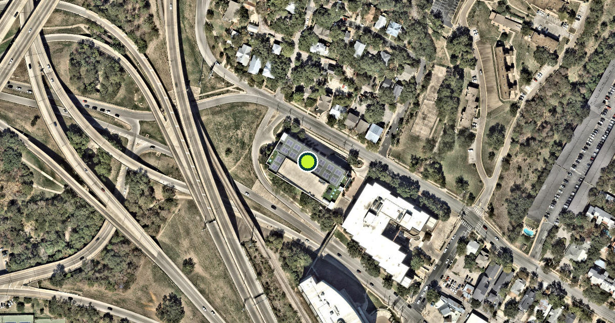 Satellite view of Austin Pickle Ranch