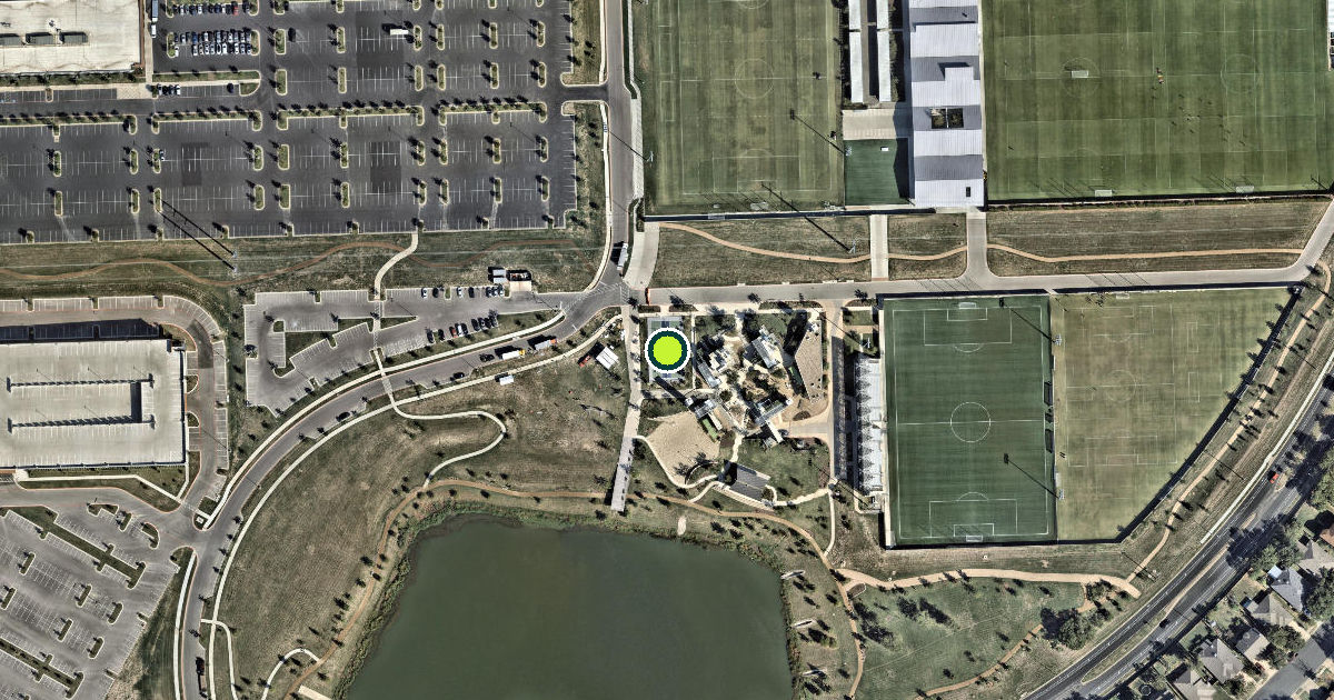 Satellite view of Austin Pickleball Courts