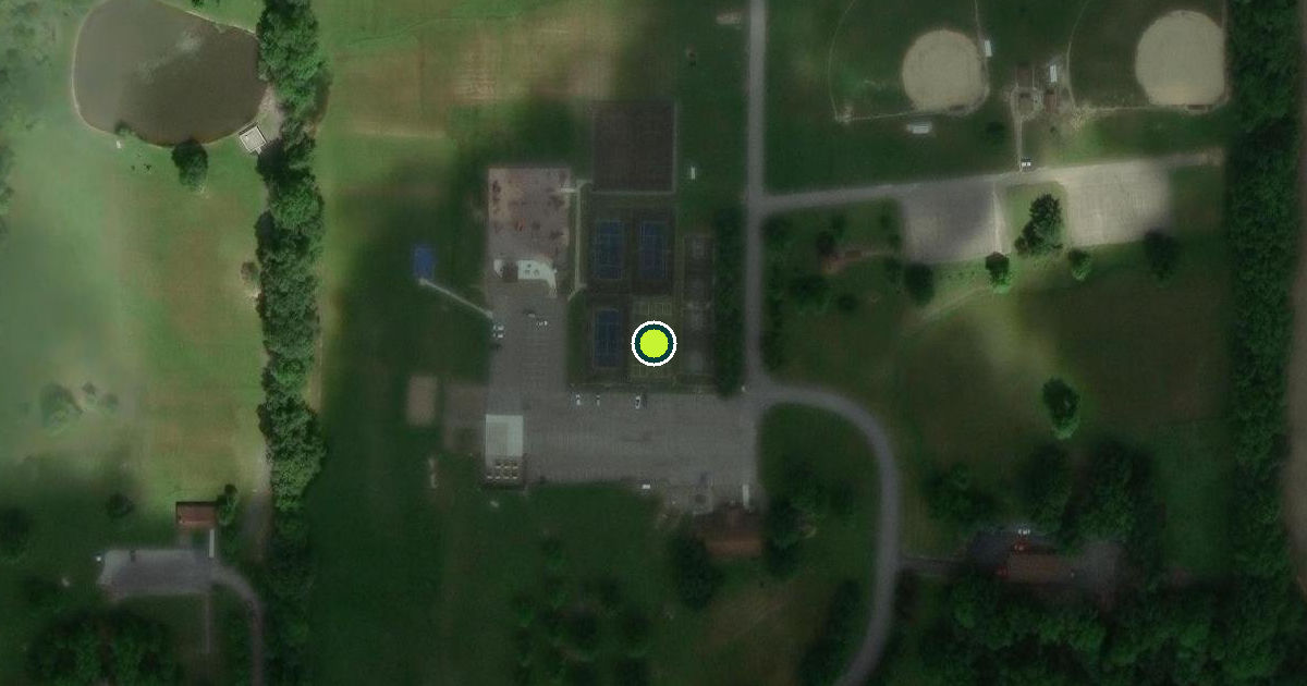Satellite view of Austintown Township Park Pickleball Courts