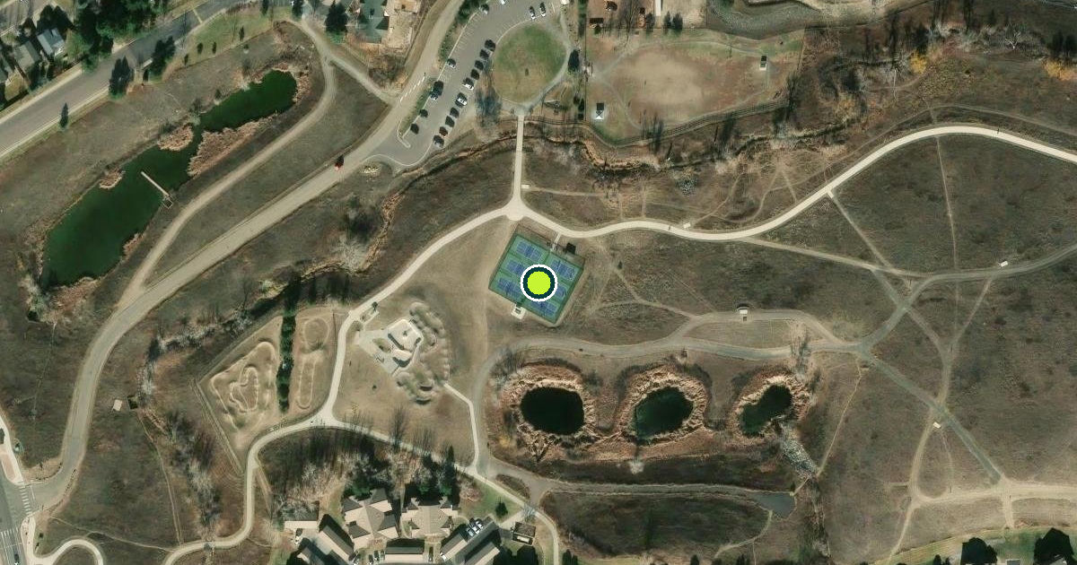 Satellite view of Autrey Pickleball Court