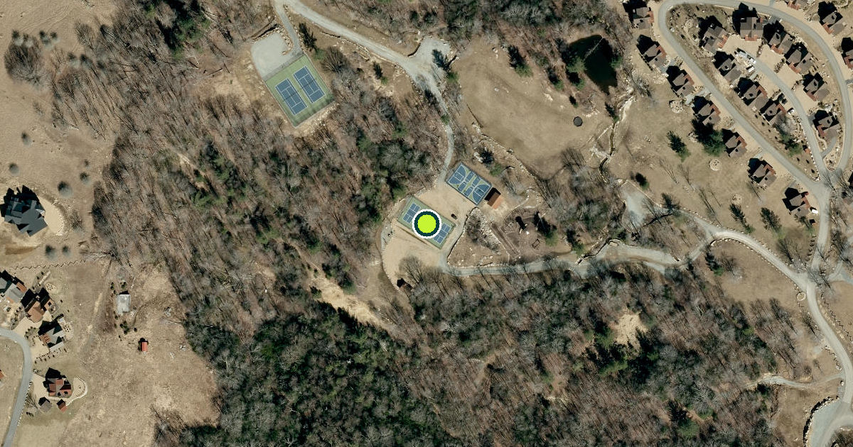 Satellite view of Avery County Pickleball Courts