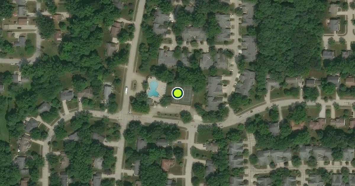 Satellite view of Avon Lake Pickleball Courts
