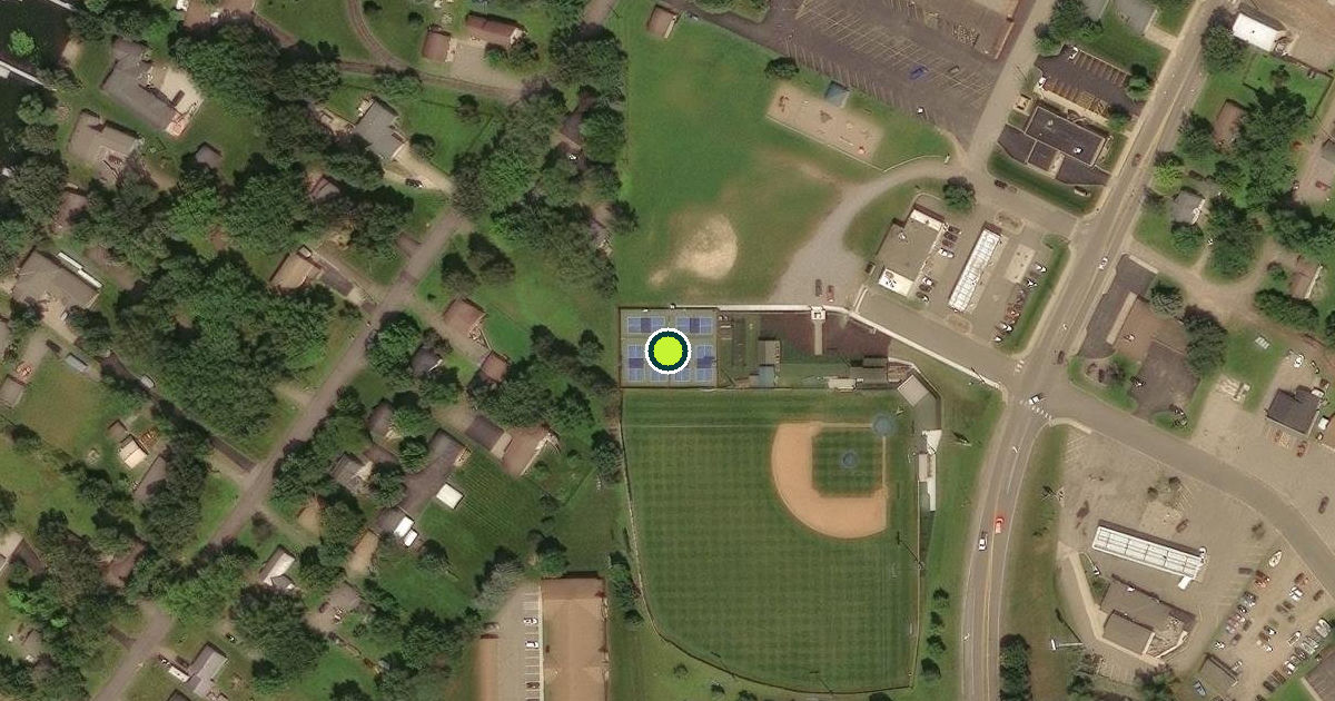 Satellite view of Avon Pickleball Courts
