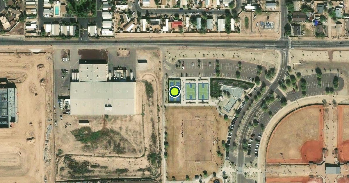 Satellite view of Avondale Pickleball Courts