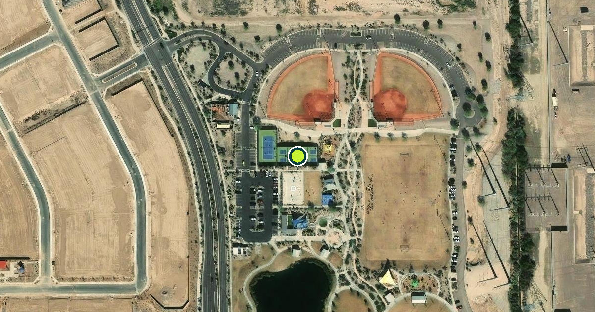 Satellite view of Avondale Pickleball Courts