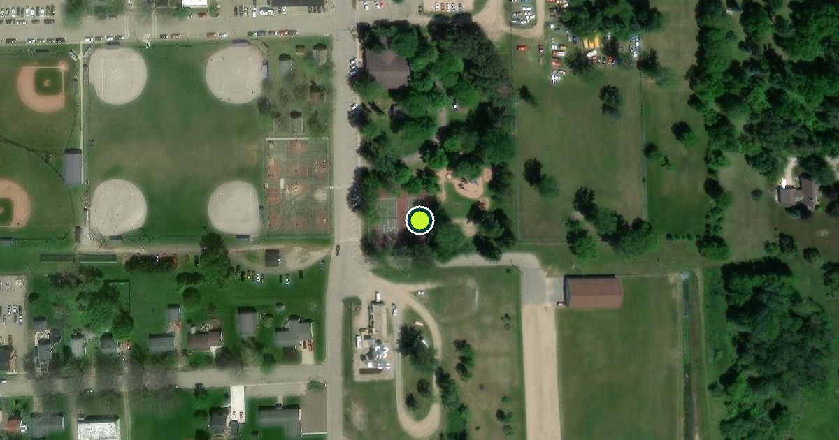 Satellite view of Bad Axe Pickleball Courts