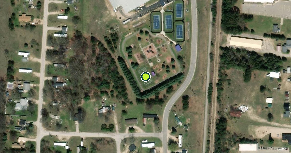Satellite view of Bagley Township Pickleball Courts