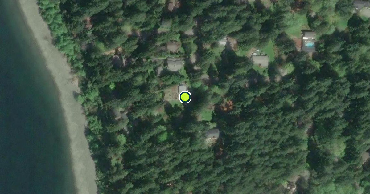 Satellite view of Bainbridge Island Pickleball Courts