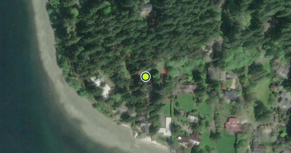 Satellite view of Bainbridge Island Pickleball Courts