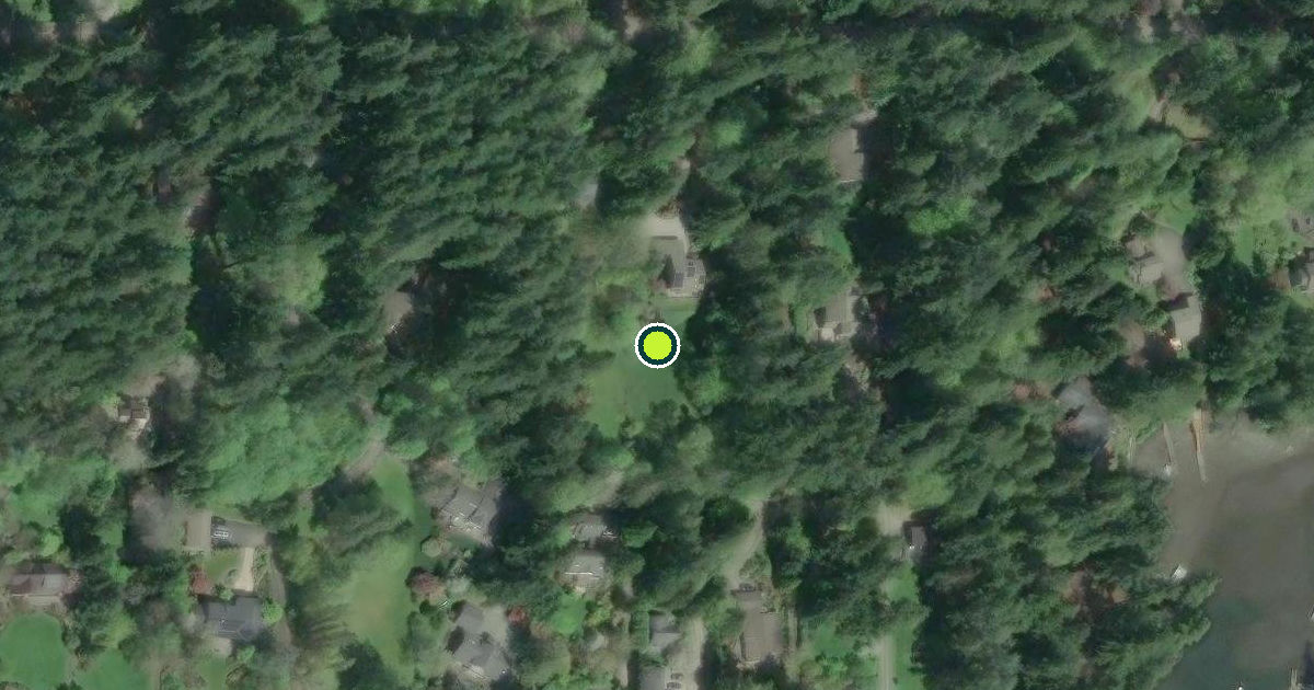 Satellite view of Bainbridge Island Pickleball Courts