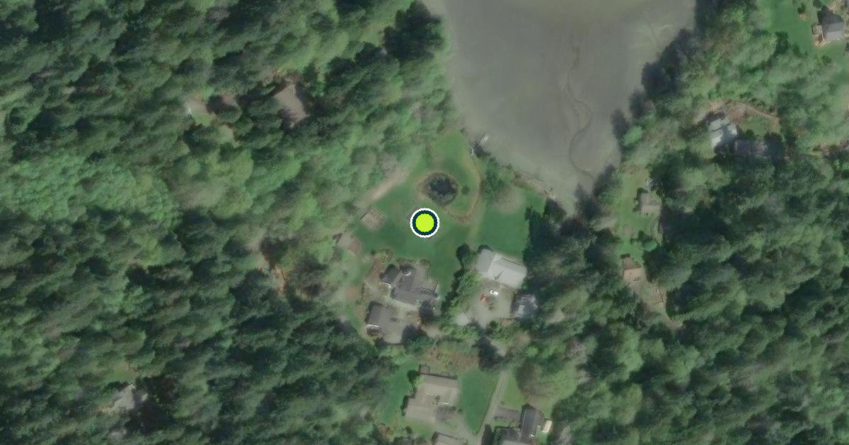 Satellite view of Bainbridge Island Pickleball Courts
