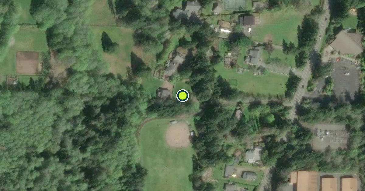 Satellite view of Bainbridge Island Pickleball Courts