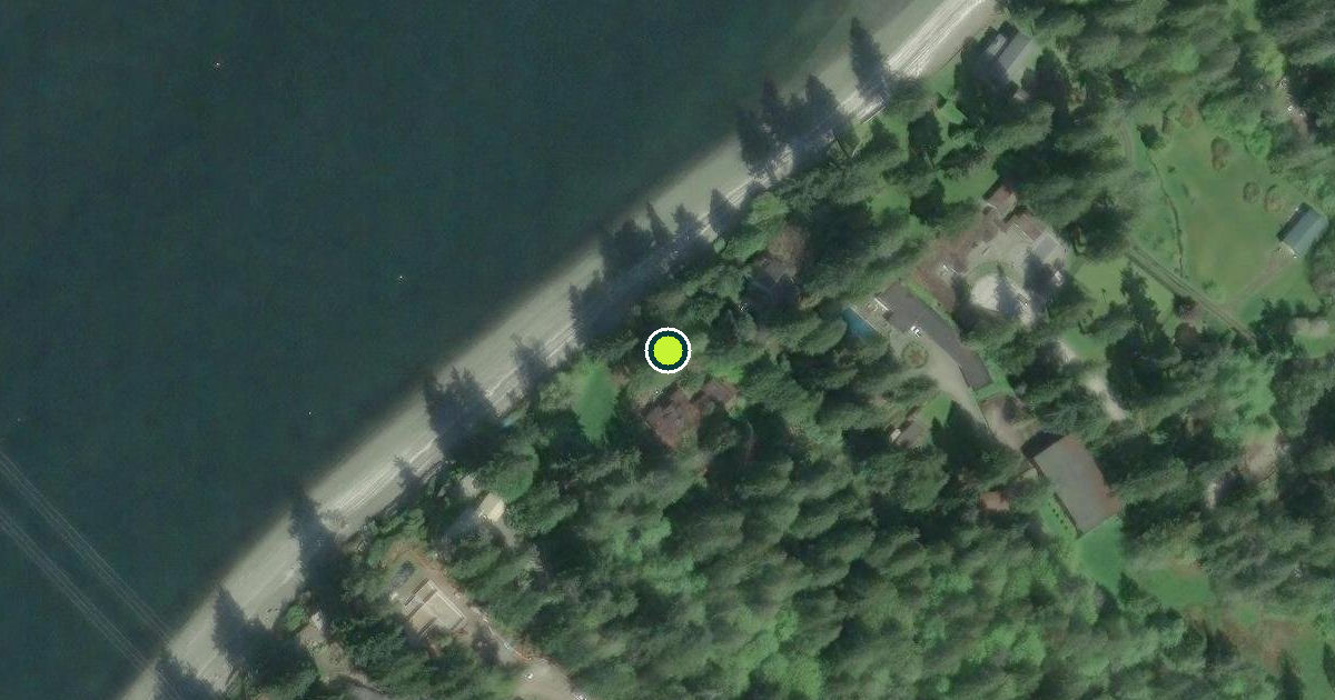 Satellite view of Bainbridge Island Pickleball Courts