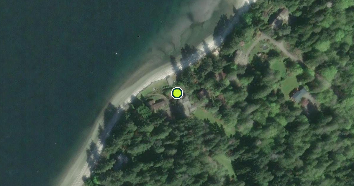 Satellite view of Bainbridge Island Pickleball Courts