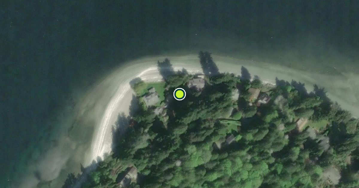 Satellite view of Bainbridge Island Pickleball Courts