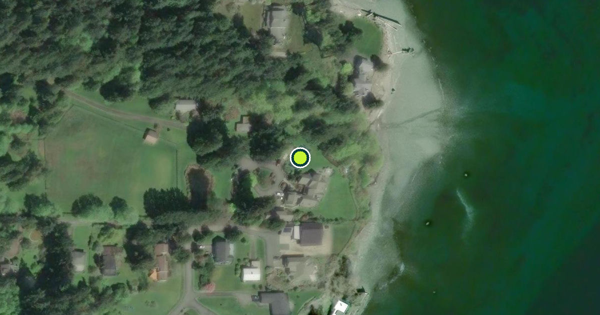 Satellite view of Bainbridge Island Pickleball Courts