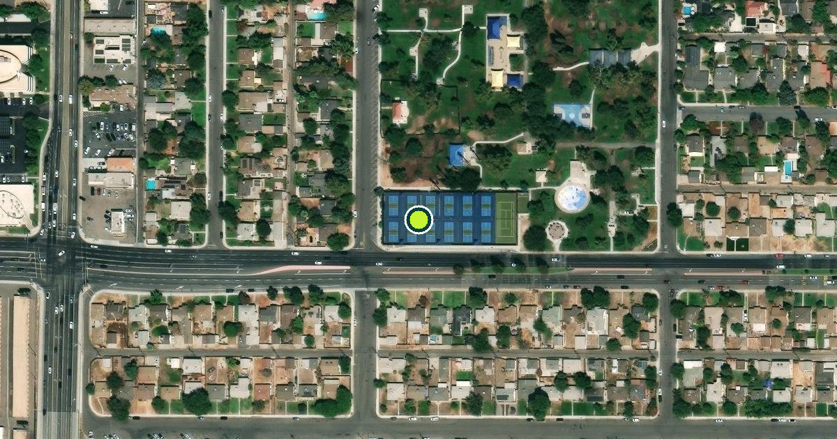 Satellite view of Bakersfield Pickleball Courts