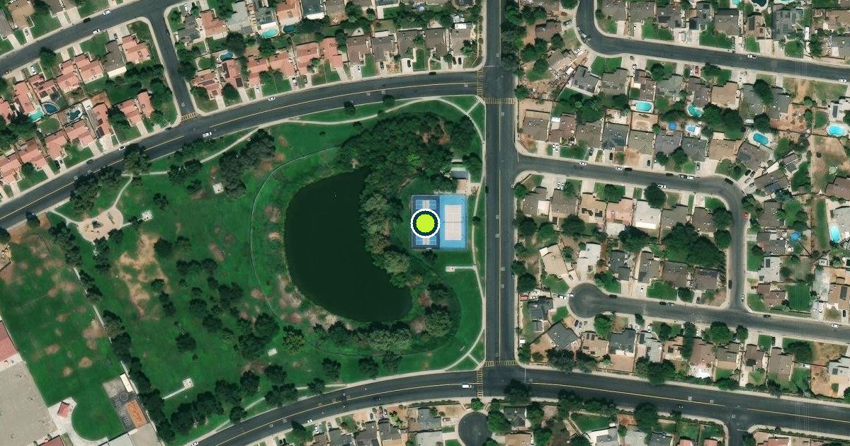 Satellite view of Bakersfield Pickleball Courts