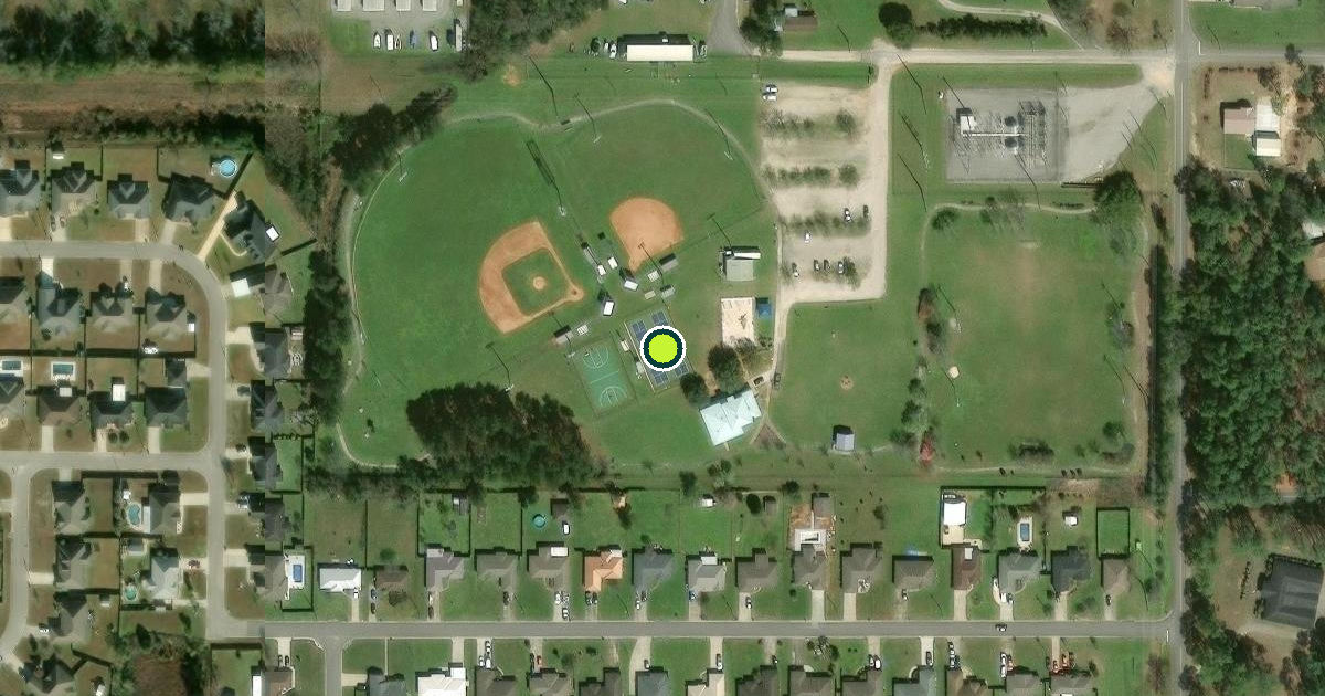 Satellite view of Baldwin County Pickleball Courts