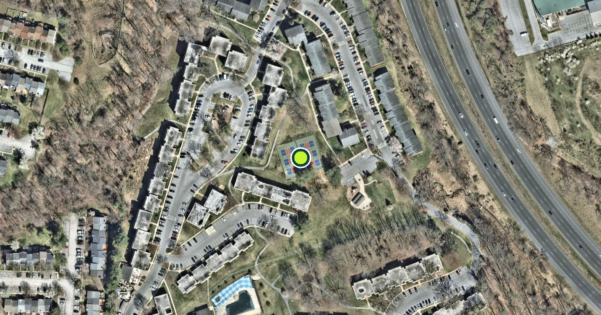 Satellite view of Baltimore County Pickleball Courts