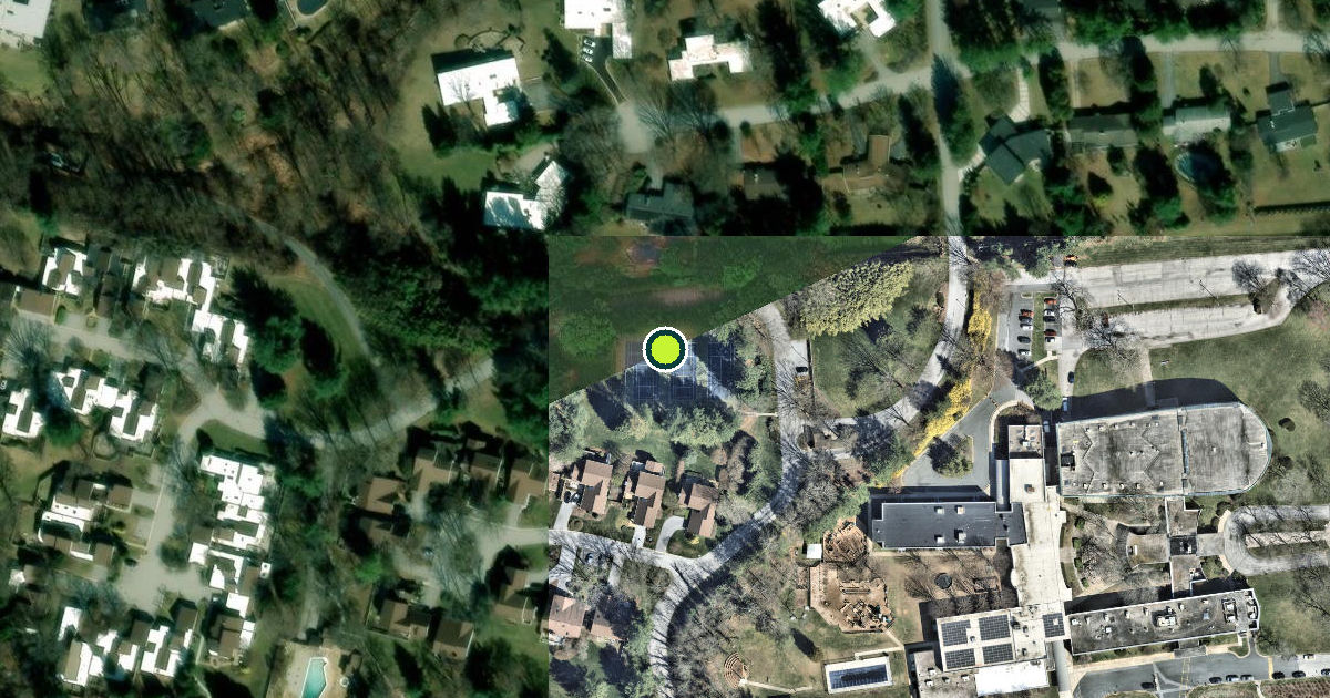 Satellite view of Baltimore County Pickleball Courts