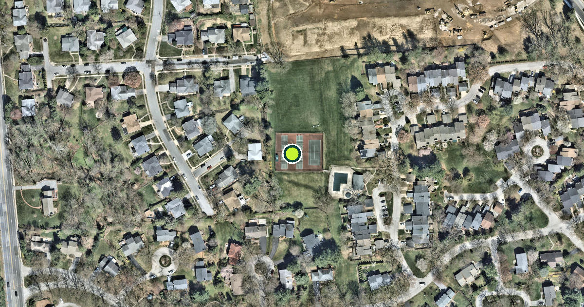 Satellite view of Baltimore County Pickleball Courts