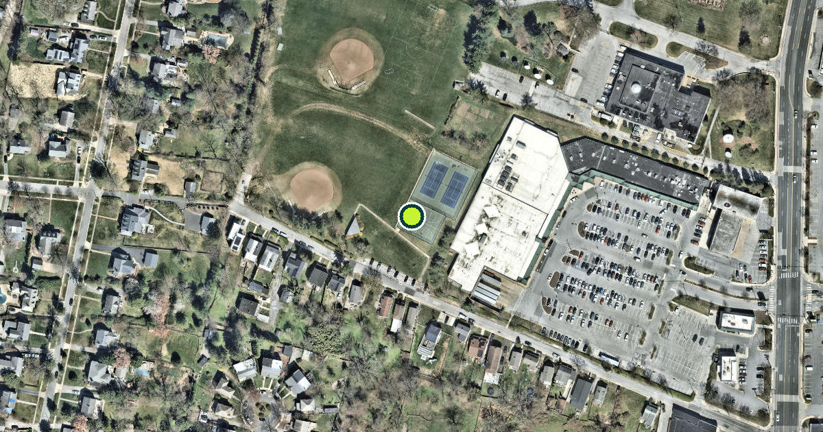 Satellite view of Baltimore County Pickleball Courts