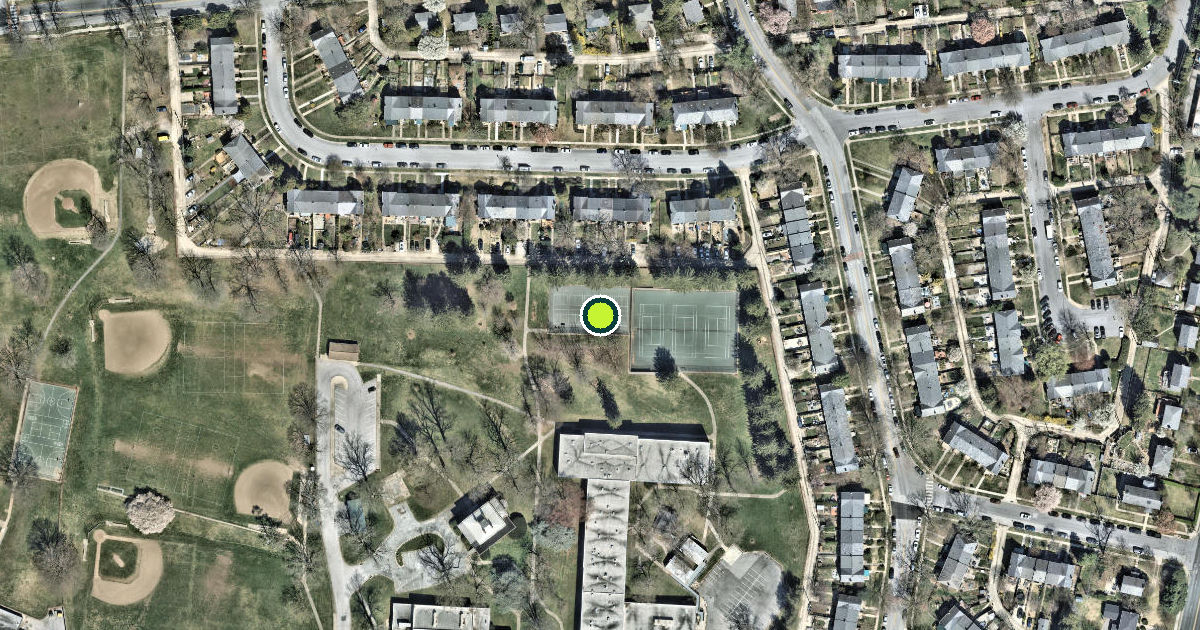 Satellite view of Baltimore County Pickleball Courts