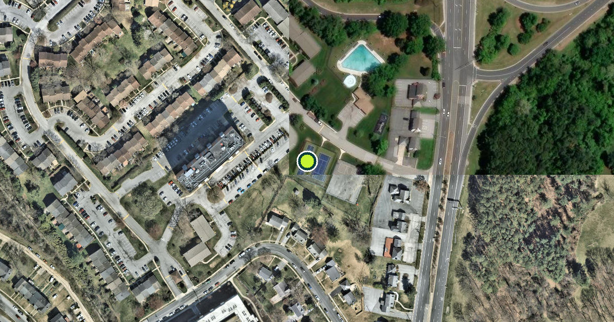 Satellite view of Baltimore County Pickleball Courts