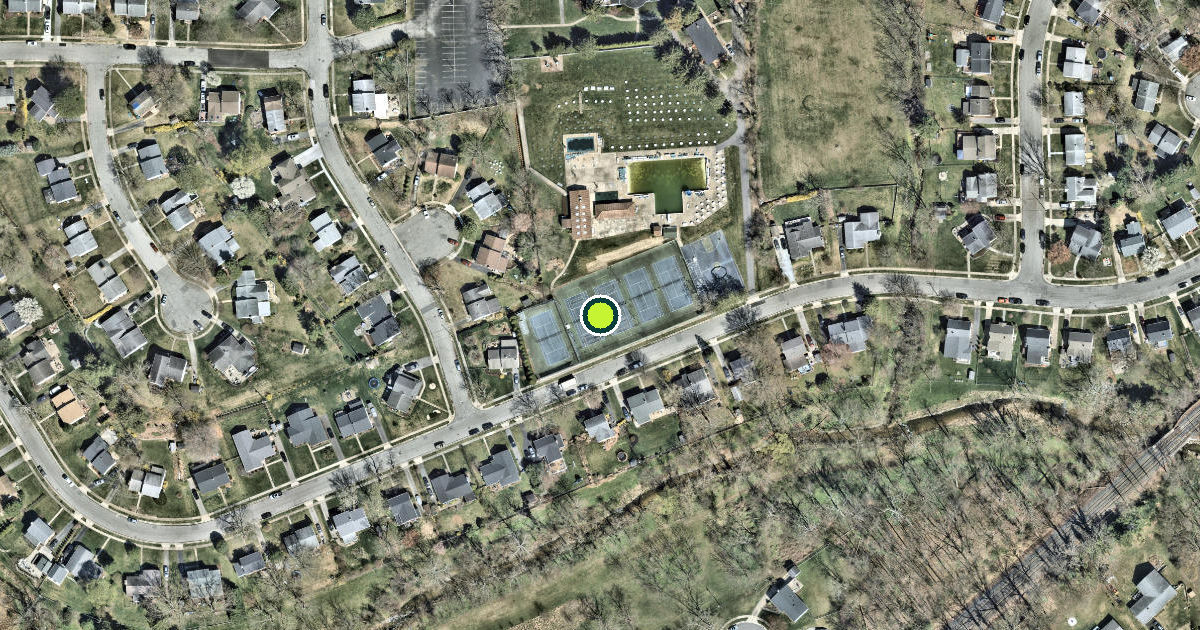 Satellite view of Baltimore County Pickleball Courts