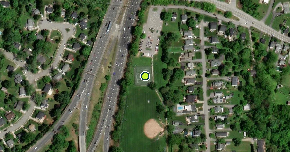 Satellite view of Baltimore County Pickleball Courts