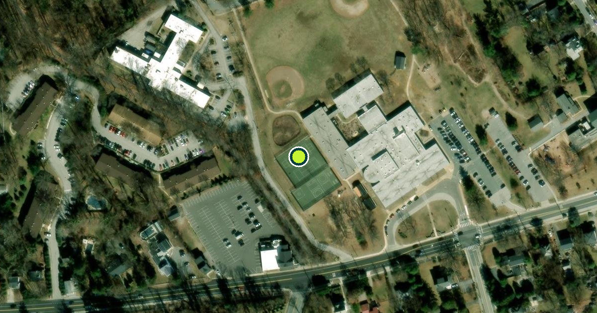 Satellite view of Baltimore County Pickleball Courts