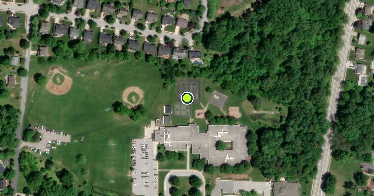 Satellite view of Baltimore County Pickleball Courts