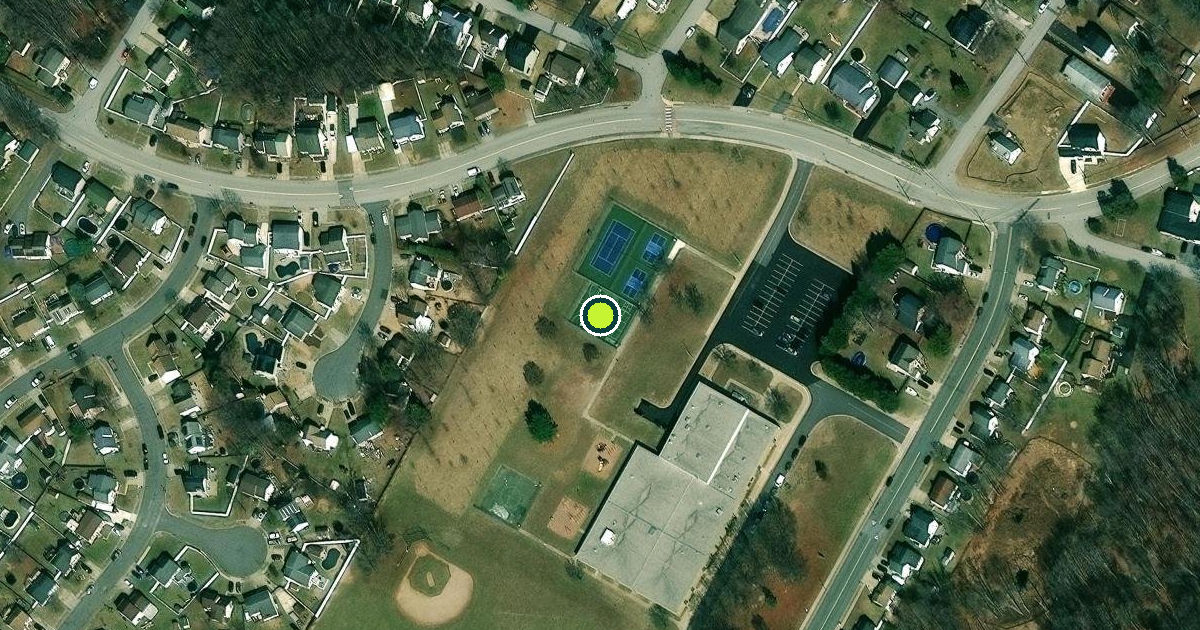 Satellite view of Baltimore County Pickleball Courts