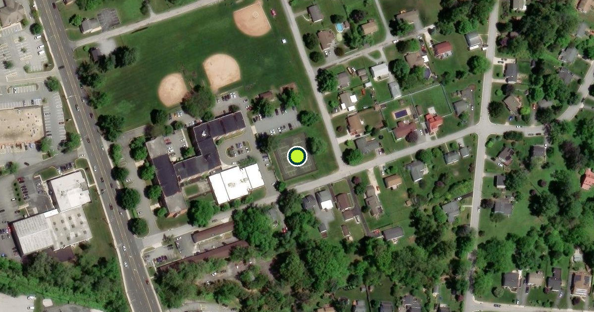 Satellite view of Baltimore County Pickleball Courts