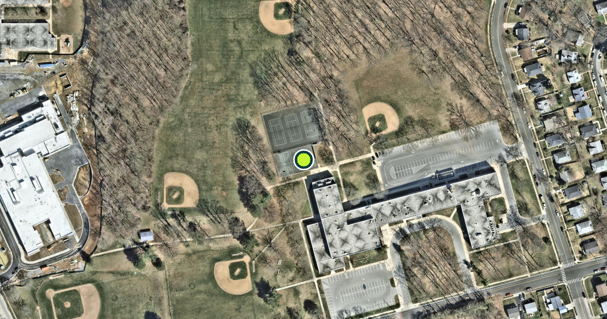 Satellite view of Baltimore County Pickleball Courts