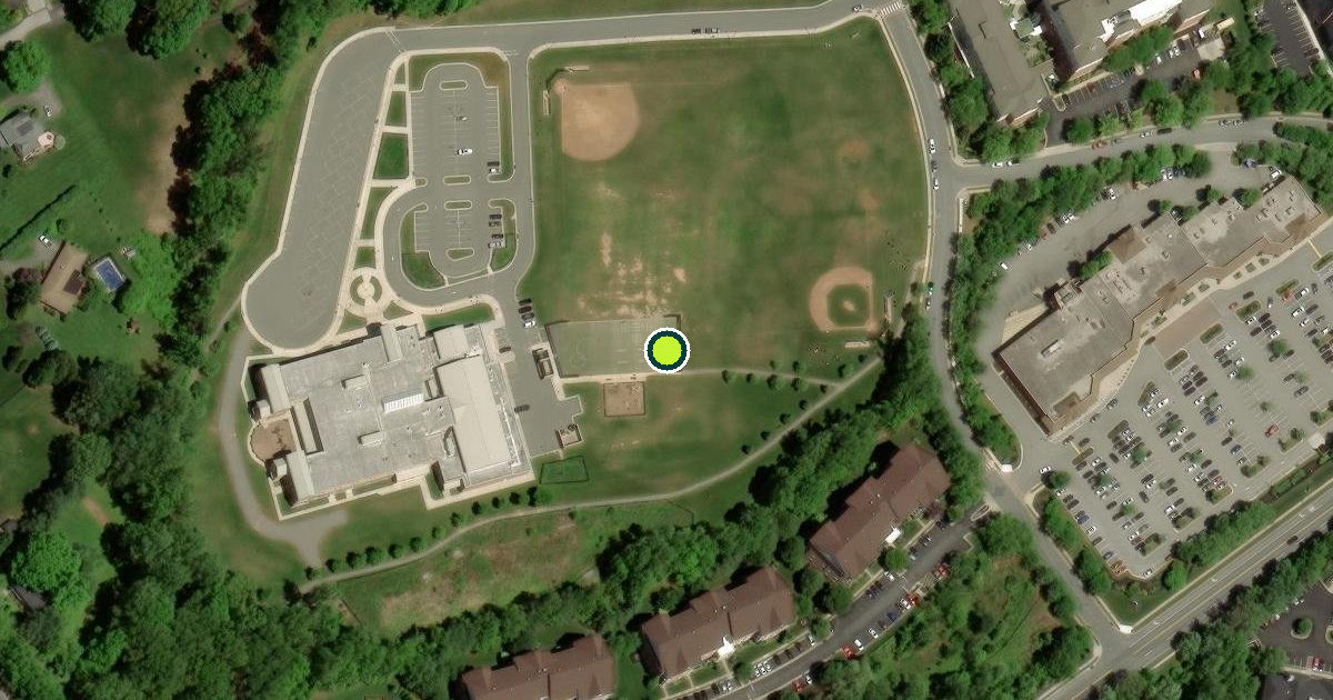 Satellite view of Baltimore County Pickleball Courts