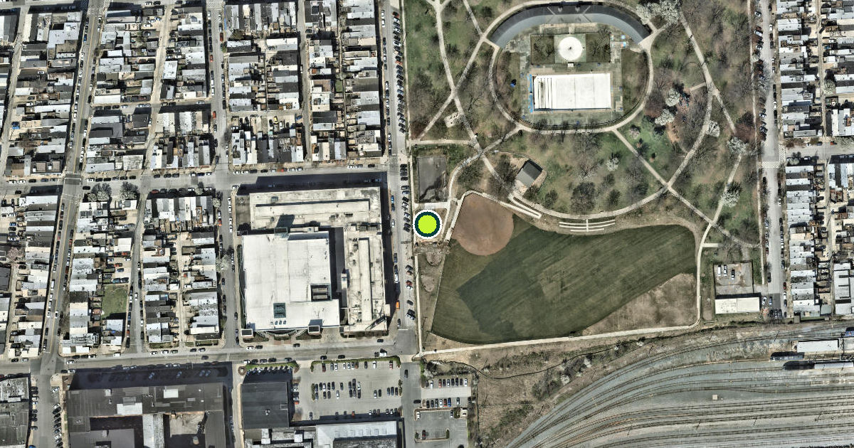 Satellite view of Baltimore Pickleball Courts