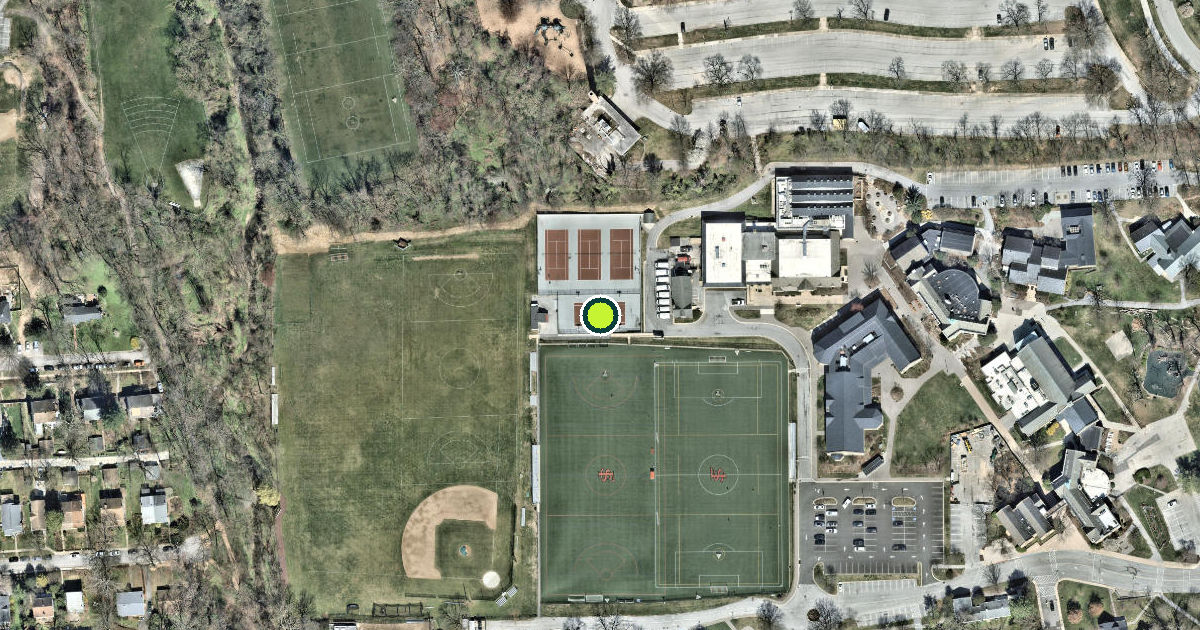 Satellite view of Baltimore Pickleball Courts