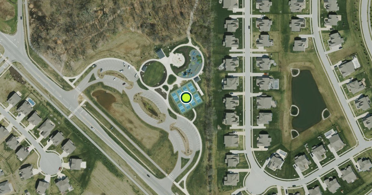 Satellite view of Bargersville Pickleball Courts