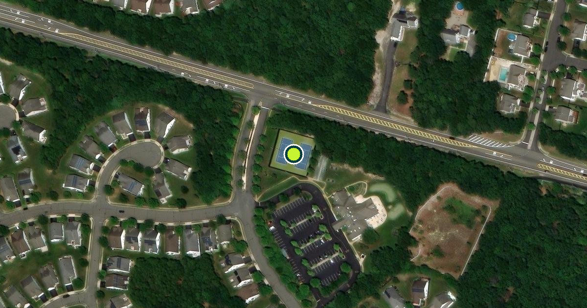 Satellite view of Barnegat Township Pickleball Courts