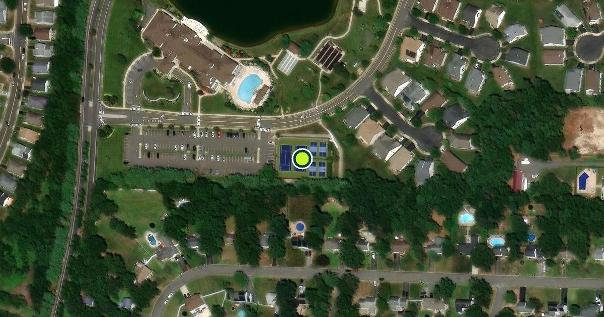 Satellite view of Barnegat Township Pickleball Courts