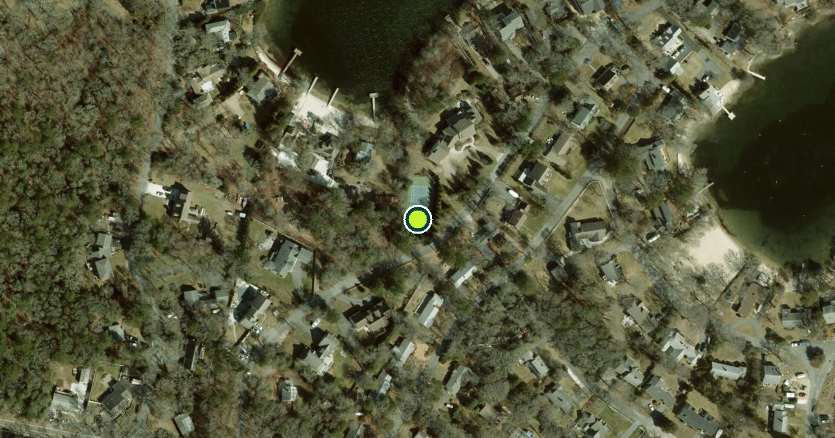 Satellite view of Barnstable Pickleball Courts