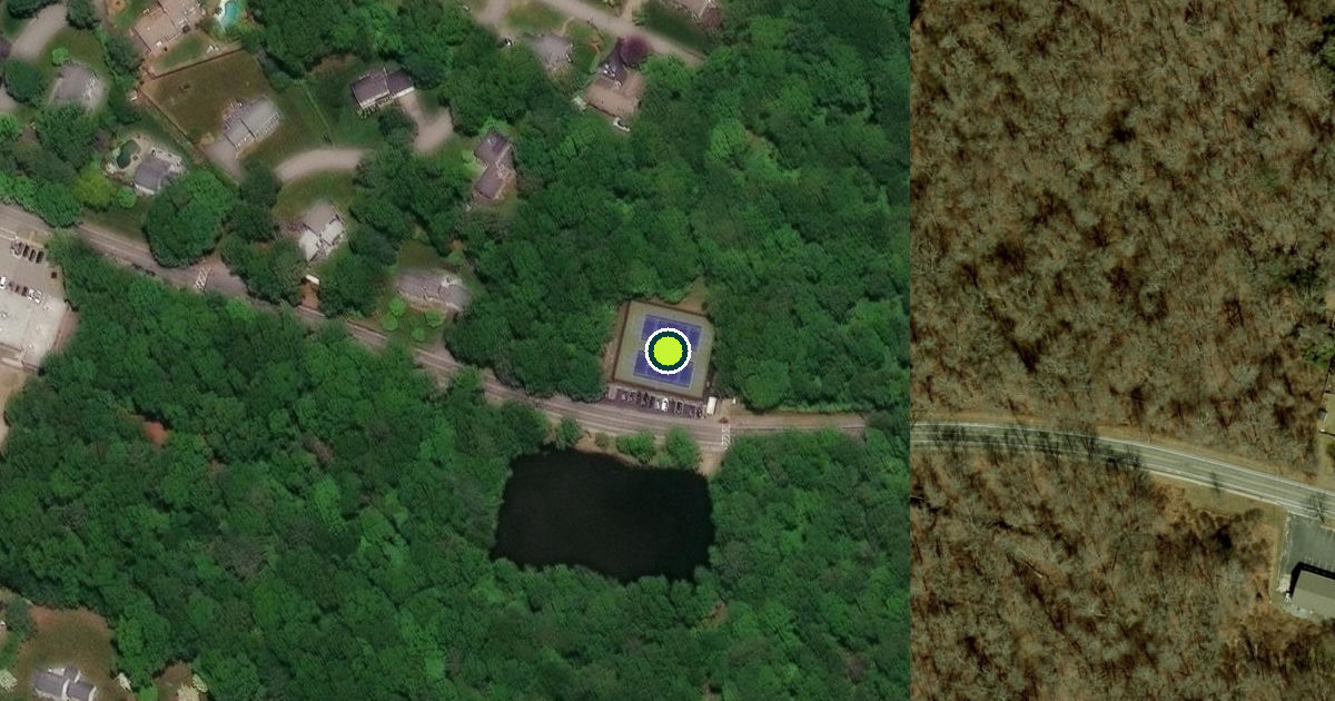 Satellite view of Barrington Pickleball Courts