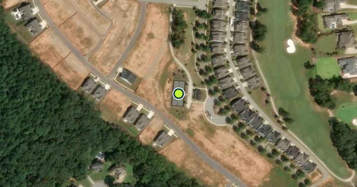 Satellite view of Barrow County Pickleball Courts