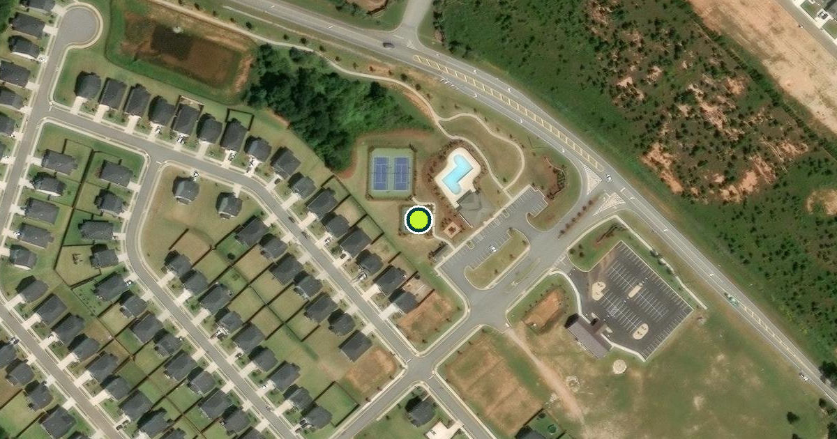 Satellite view of Barrow County Pickleball Courts