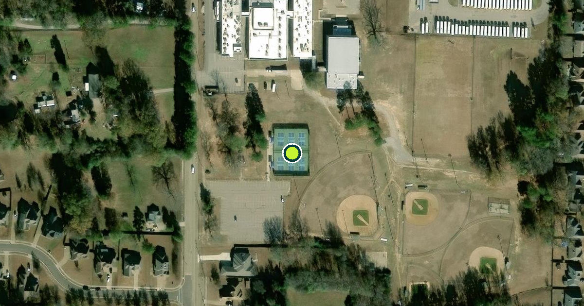 Satellite view of Bartlett Pickleball Courts
